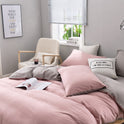 Solid Color Bedding Quilt Cover Four-piece Set Three-piece Bed Sheet Set