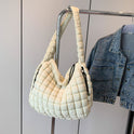 Women's Fashion Shoulder Crossbody Large Capacity Handbag Pleated Cloud Bag