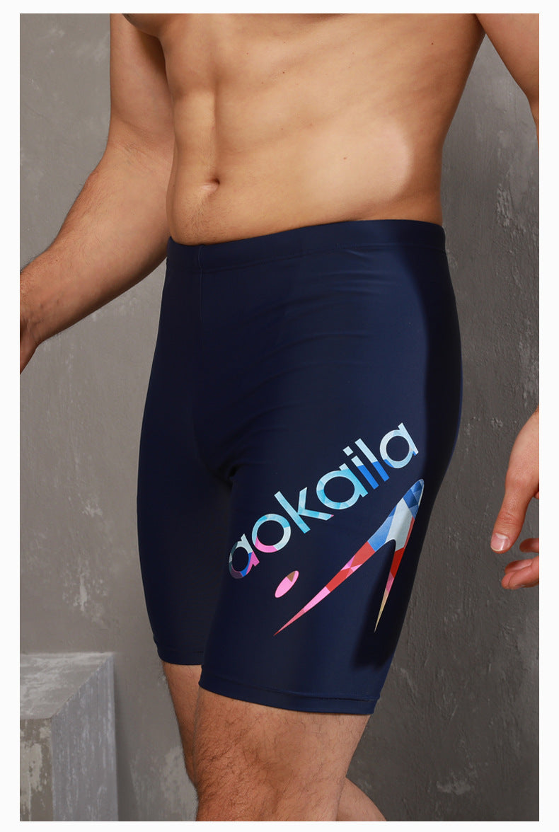 Racing Five-point Anti-embarrassment Quick-drying Swimming Trunks