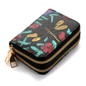 Women's Multiple Card Slots Hand-painted Wallet Double Layer