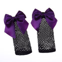 Female Lace-up Bow Fishnet Socks