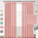 Linen Yarn Curtain Transparent Window Screen