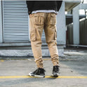 Overalls Men's American-style Retro Casual Loose Cropped Pants Multi-pocket Ankle Banded