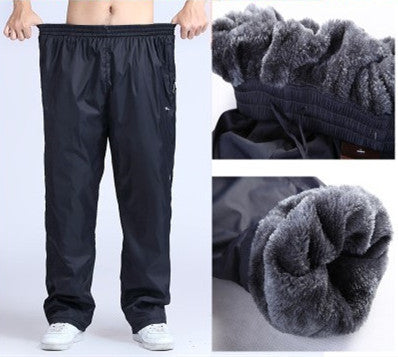 Outdoor Sports Storm Pants Men's Fleece And Thick Windproof