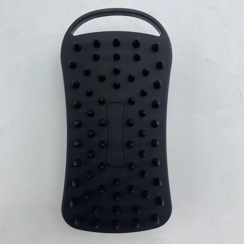 New Silicone Square Bath Brush Portable Lanyard