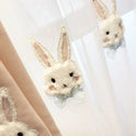 Plush Rabbit Cute Princess Pink Children's Room Curtain