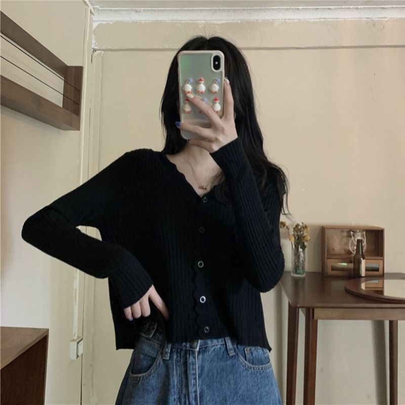 Knitted Sweater Long Sleeve Cardigan Coat