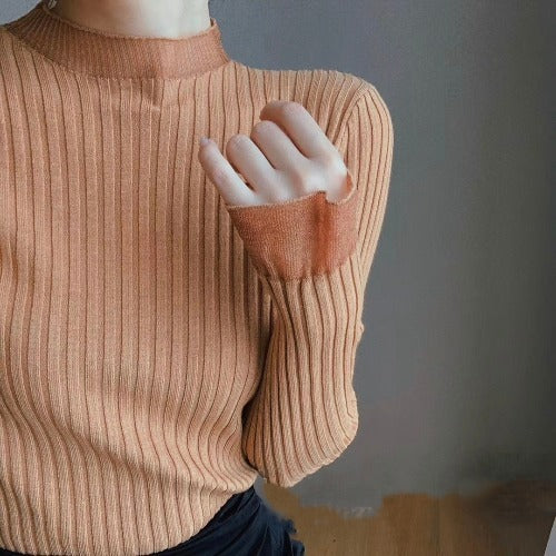 Women Inside Flared Sleeve Knit Sweater