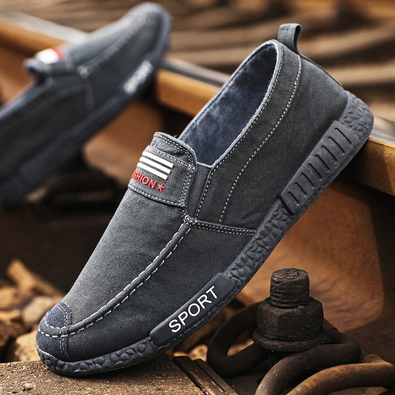 Cloth Shoes Men's Casual Shoes Canvas Washed Denim Men's Shoes