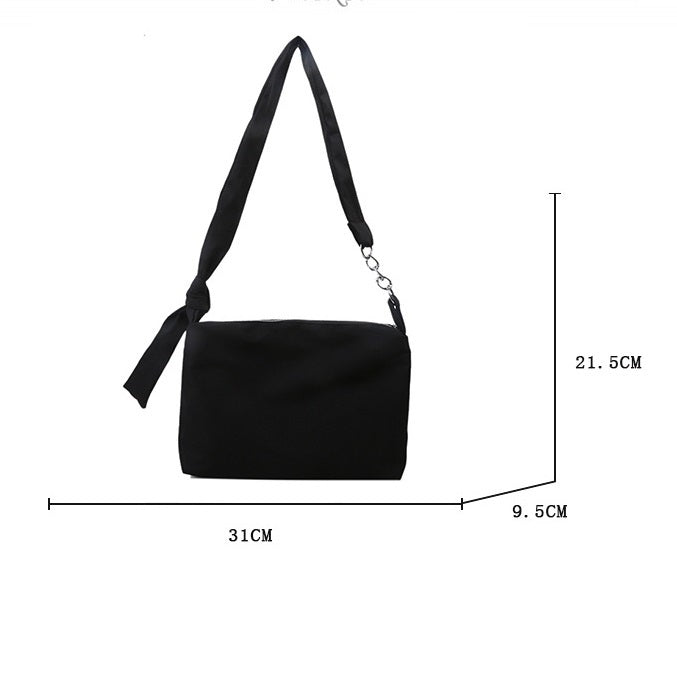 Minority All-match Elegant Campus Canvas Women's Shoulder Bag