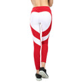 Love Butt Heart Stitching Yoga Leggings Hip Raise High Waist Leggings For Women