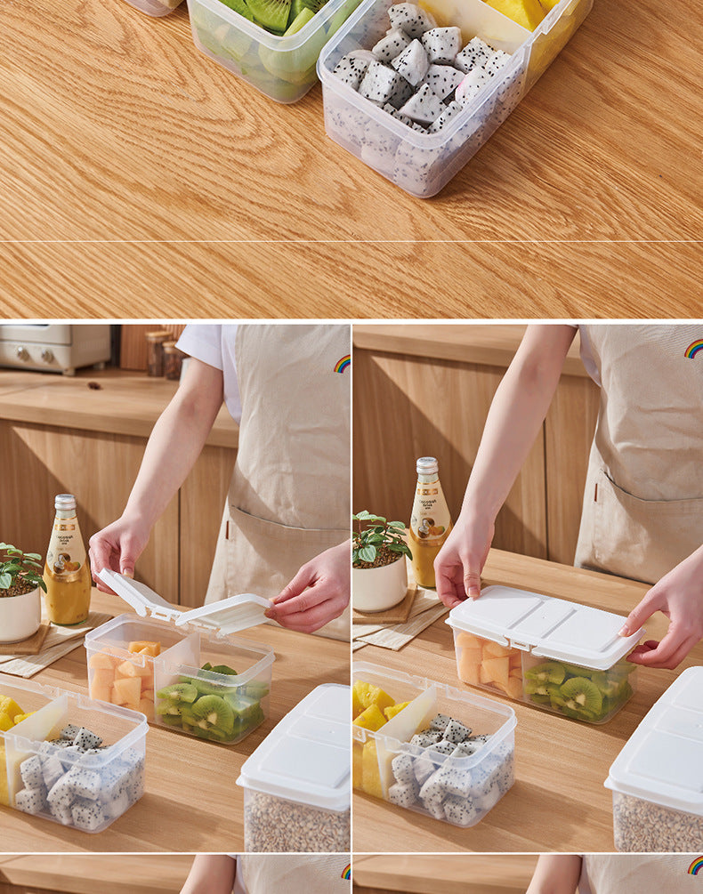 Refrigerator With Crispy Cereal And Transparent Storage Box