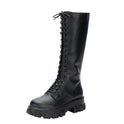 Below The Knee Long British Style Platform Martin Boots