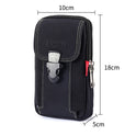 Men's 6.5 Inch Multifunctional Vertical Canvas Mobile Phone Waist Bag