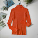 All-match Solid Color Slim Slimming Turtleneck High-neck Warm Long-