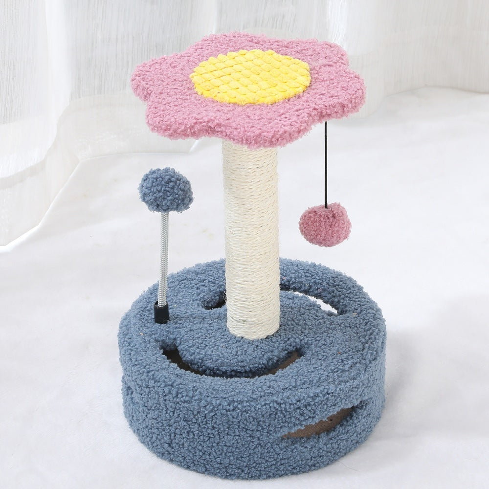 Cat Tree Multifunctional Scraping Rod Cat Teasing Pet Toy