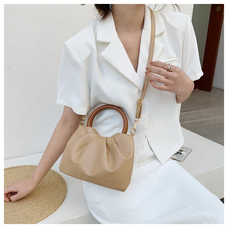 Cloud Bag Female Crossbody Fashion Pleated Small Bag