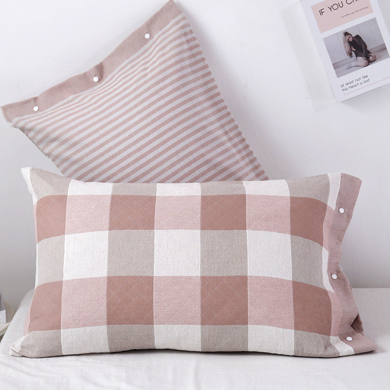 Three-layer Gauze Cotton Pillowcase European Style