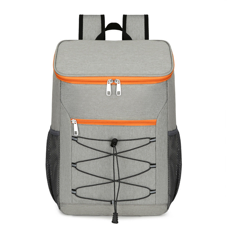 Zipper Reflective Stripe Backpack Heat Insulation Cold Insulation