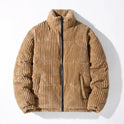 Corduroy Padded Jacket Men Winter Thickening