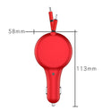 Retractable Car Charger Fast Charge Flash Charge One For Two