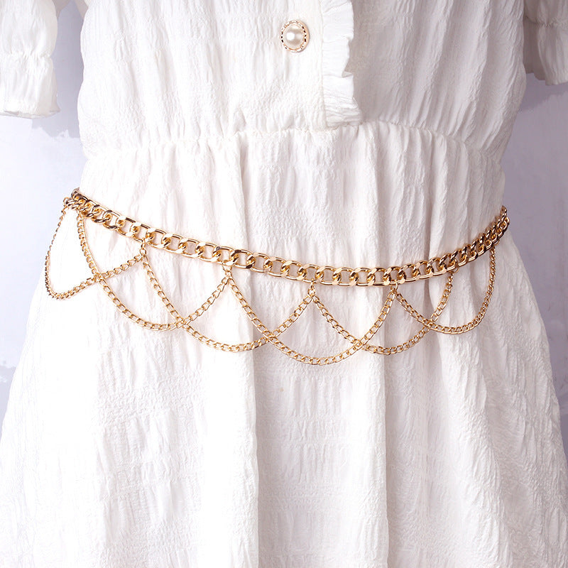 Hip Hop Punk Fashion Metal Chain Waist Chain