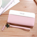 PU Imitation Leather Card Case Zipper Wallet