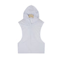 Solid Color Mesh Hooded Men's Vest