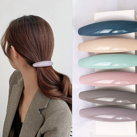 Candy-colored Headwear Women's Back Spring Clip Simple Retro