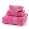 Long-staple Cotton Three-piece Set Towels Square Scarf Jacquard Absorbent Face Towel