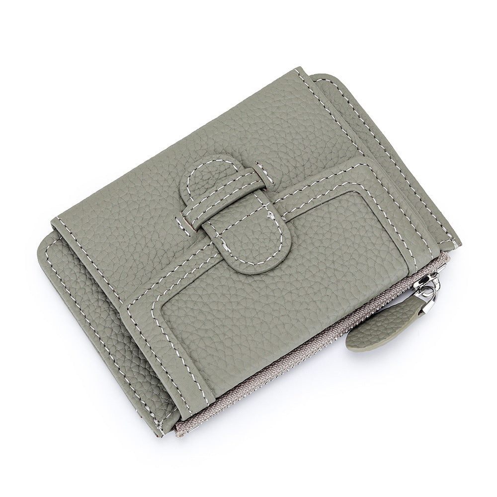 Fashion Ultra-thin Multifunctional Leather Multiple Card Slots Wallet