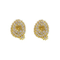 18K Brass Balloon Bubble Zircon Small Size Stud Earrings