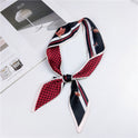 Silk Scarf Thin Narrow Strip All-matching