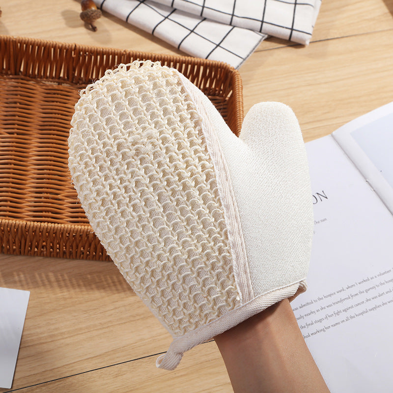 Jute Gloves Bath Foaming Bath Towel