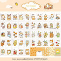 Stickers Hand Account Painting Heart Stickers Notebook Special Screen Protector Japanese Paper Cartoon Characters