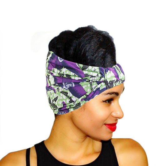 Women's Sports Print Wide Head Headband