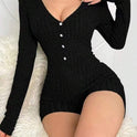 Women's Sexy Slim Fit Ribbed Knit Jumpsuit