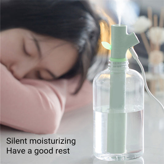 Mini Portable USB Air Humidifier Water Bottle Branch Ultrasonic Cool Mist Maker Fogger Humidificador Diffuser For Home Office