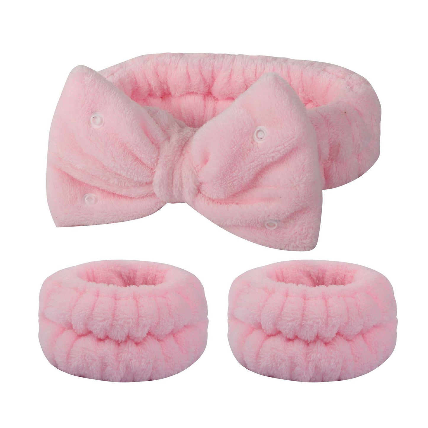 Tie Hair Band Face Washing Waterproof Wrist Suit Coral Fleece Hair Band Suit