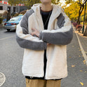 Fried Street Fashion Hong Kong Style Couple Loose Lamb Plush Jacket