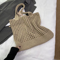 Women's Hollow Knitted Large Capacity Shoulder Bag