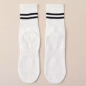 Non-slip Toe Mid-calf Length Two-bar Socks