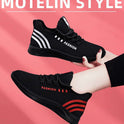 Fashionable Women Fly Knit Shoes Soft Sole Leisure