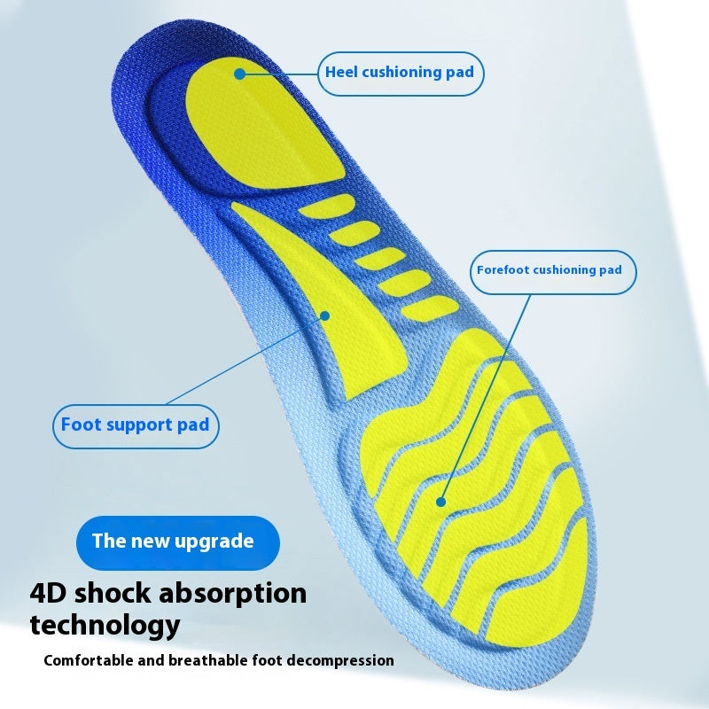 Plastic Mobile Phone Cloud Technology 4D Sports Shock-absorbing Insole