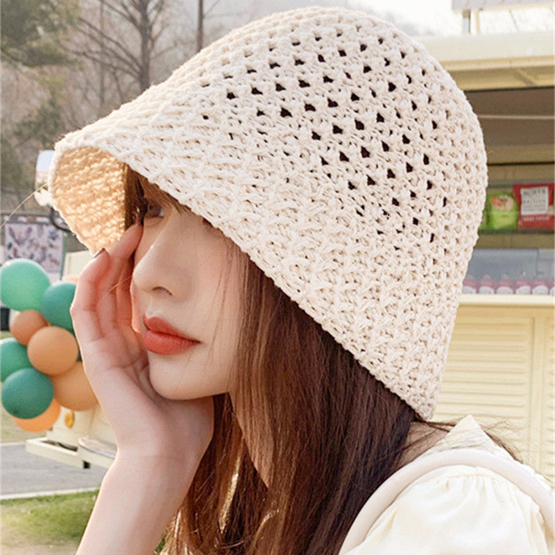 Women's Spring And Summer Hollow Sun Protection Hat