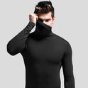 Long Sleeve Thin Tight Thermal Clothes Base Shirt Solid Color