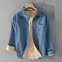 Cotton Corduroy Thick Warm Long Sleeves Shirt