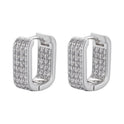 Light Luxury Micro Inlaid Zircon Full Diamond Earrings