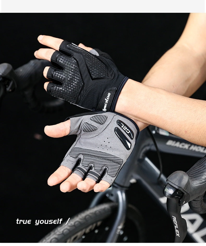 Riding Liquid Silicone Shockproof Breathable Sports Bicycle Fitness Gloves