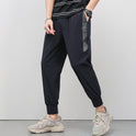 Cropped Thin Casual Drawstring Tappered Pants